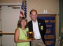 Mary Potter receives the Outstanding Service Award for her due diligence of treasure this past year.
